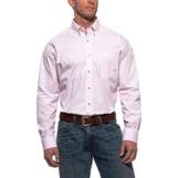 10010360 Men's Ariat Balin Pink Stripe Long Sleeve Shirt